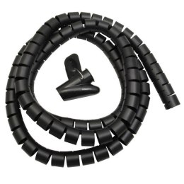 Maclean Organizator maskownica kabli Maclean MCTV-676 B czarna 25mm x 2m