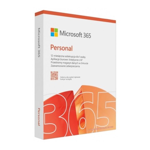Microsoft Corp. Oprogramowanie Microsoft M365 Personal PL 1Y 1U 5D Win/Mac EP2-32454