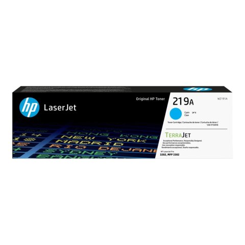 HP Toner HP 219A (W2191A) Cyan 1200str.