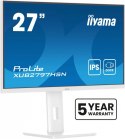 IIYAMA Monitor 27 cali XUB2797HSN-W2 IPS,FHD,USB-C Dock,HAS,300cd,1ms,sRGB99%,100Hz,HDMI,DP-out,USBx4,RJ45,2x2W/5y/
