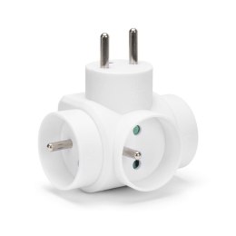 Montis Rozgałęźnik sieciowy MONTIS MT028-WH potrójny biały