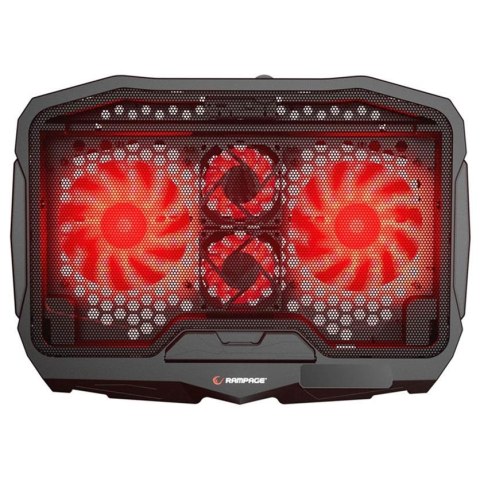 Rampage Podstawka chłodząca Rampage AD-RX34 pod laptop 12,1-17" regulowana czarna