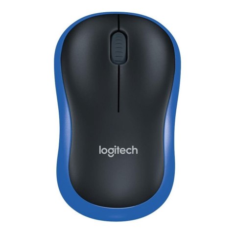 Logitech Mysz bezprzewodowa Logitech M185 optyczna niebieska