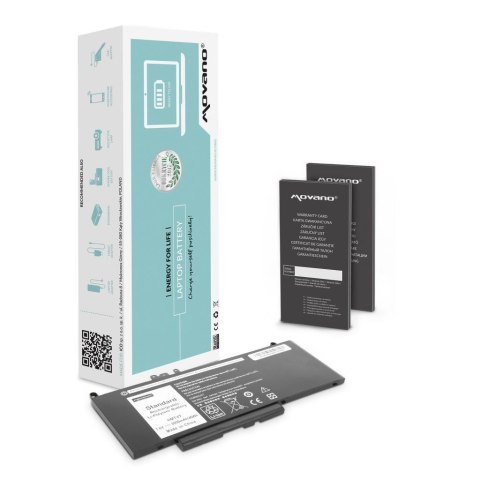 Movano Bateria Movano do notebooka Dell Latitude E5470, E5570, 6MT4T, 7V69Y, K3JK9 (7.4V-7.6V) (6000 mAh)