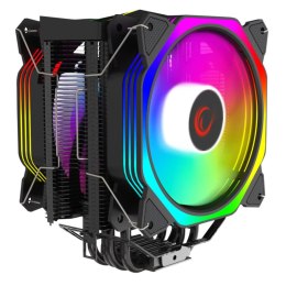 Rampage Chłodzenie CPU Rampage OCTAGONC60-BLACK LGA1700/AM5 1800RPM 2x 120mm ARGB PWM