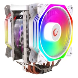 Rampage Chłodzenie CPU Rampage OCTAGONC60-WHITE LGA1700/AM5 1800RPM 2x 120mm ARGB PWM