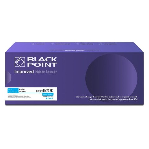 Black Point S.A. Toner Black Point do Brother (TN-247C) Cyan 2300 str. z chipem