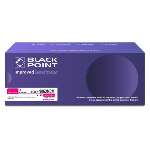 Black Point S.A. Toner Black Point do HP (W9063MCM) Magenta 12500 str. z chipem