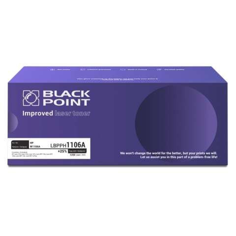 Black Point S.A. Toner Black Point do Hp (W1106A) Black 1250 str. z chipem