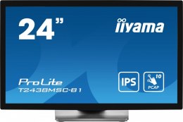 IIYAMA Monitor 24 cale T2438MSC-B1 IPS,FHD,DP,HDMI,2x2W,2xUSB,600(cd/m2), 10pkt.7H,IP1X(FRONT),PION/POZIOM