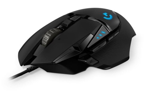 Logitech Mysz przewodowa Logitech G502 HERO optyczna Gaming USB czarna