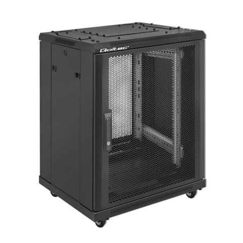 Qoltec Szafa RACK Qoltec 19" | 15U | 600x600x855 | Perforowane drzwi | Stalowa obudowa