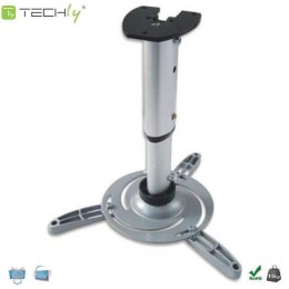 Techly Ramię do projektora Techly 60-120 cm. 15kg, sufitowe, srebrne