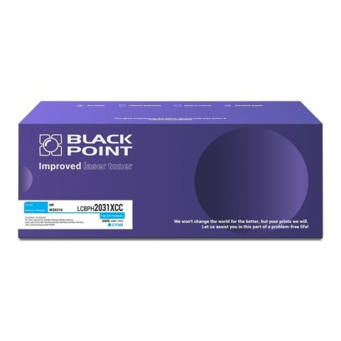 Black Point S.A. Toner Black Point do HP (W2031X) Cyan 6000 str. z chipem