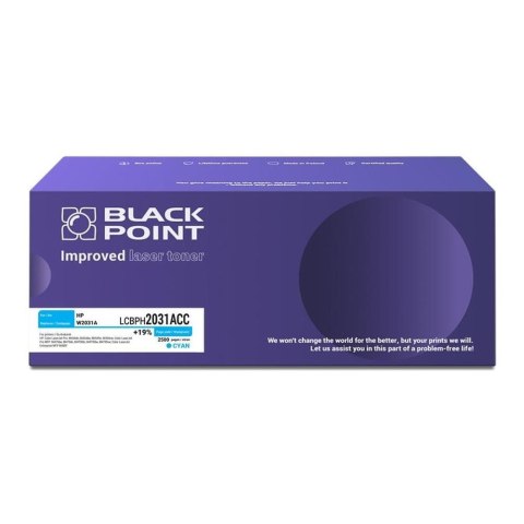 Black Point S.A. Toner Black Point do HP (W2031A) Cyan 2500 str. z chipem