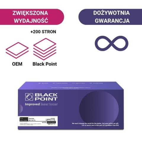 Black Point S.A. Toner Black Point do Samsung (MLT-D111L) Black 2000 str. z chipem