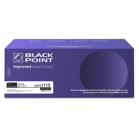 Black Point S.A. Toner Black Point do Samsung (MLT-D111S) Black 1000 str. z chipem