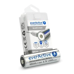 Everactive Akumulator 18500 everActive 3,7V Li-ion 2100mAh USB-C z zabezpieczeniem BOX