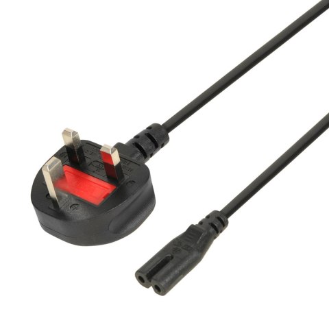 IBOX Kabel zasilający iBOX IKZ3 VDE, 1,8m, IEC320 C7, wtyczka UK