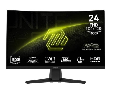 MSI Monitor MAG 242C 23.6 cala/LED/FHD/Curved/180Hz/czarny