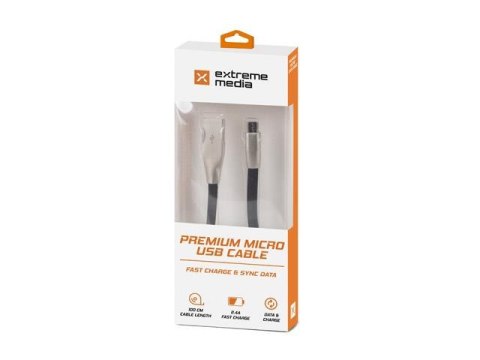 Natec Kabel Natec Extreme Media micro USB-B - USB-A M/M 1m czarny