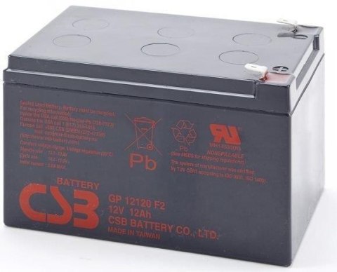 CSB Akumulator żelowy CSB GP12120 F2 12V 12Ah