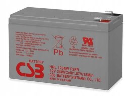 CSB Akumulator żelowy CSB HRL1234WF2 12V 9Ah Long Life (8l)