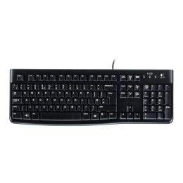 Logitech Klawiatura przewodowa Logitech K120 USB US czarna