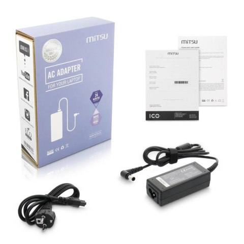 Mitsu Zasilacz sieciowy Mitsu 19.5V 2.15A (6.5x4.4 pin) 42W do notebooka Sony