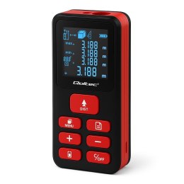 Qoltec Dalmierz Qoltec laserowy z poziomicą | podświetlany LCD | 120m