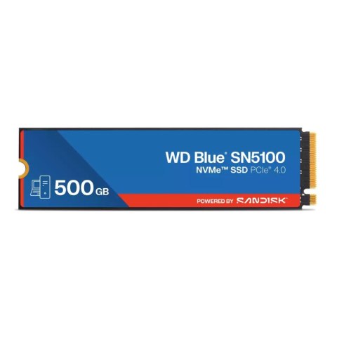 Sandisk Dysk SSD WD Blue SN5100 500GB M.2 2280 PCIe NVMe (6600/5600 MB/s) WDS500G5B0E