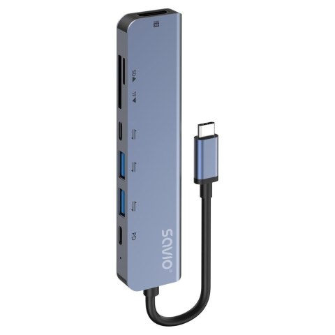Savio Hub USB-C SAVIO AK-82 7w1