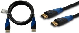 Savio Kabel HDMI Savio CL-07 3m, oplot nylonowy, złote końcówki, v1.4 high speed