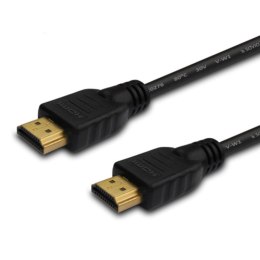 Savio Kabel HDMI Savio CL-194 1,5m v2.0 high speed, ethernet/3D złote końcówki czarny