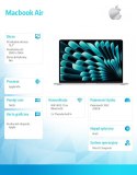 Apple MacBook Air 15.3 cala: M4 10/10, 16GB, 256GB - Srebrny