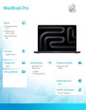 Apple MacBook Pro 14.2 cali: M4 Pro 12/16, 24GB, 512GB SSD - Gwiezdna czerń