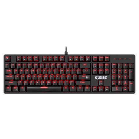 Defender Klawiatura przewodowa Defender QUEST GK-596 MECHANICZNA podświetlana gaming RGB