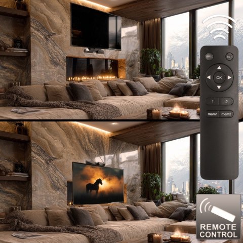 Maclean Uchwyt do TV elektryczny nad kominek MC-891