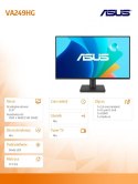 Asus Monitor 23.8 cala VA249HG FHD IPS 120Hz HDMI VGA