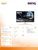 Benq Monitor 27 cali EX271 1ms IPS/180Hz/FullHD/Gaming