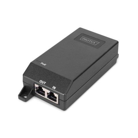 Digitus Zasilacz/Adapter PoE+ DIGITUS 802.3at aktywny max. 55V 30W 10/100/1000Mbps, transmisja do 100m