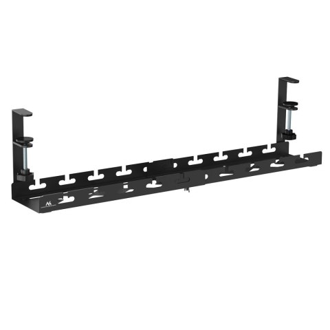Maclean Organizer podbiurkowy na kable Maclean MC-103 W, max. obciążenie 5kg, max. 728mm, czarny