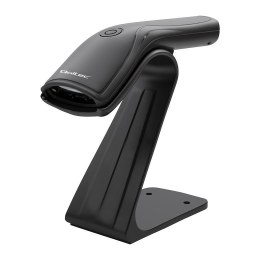 Qoltec Czytnik kodów kreskowych Qoltec + stojak na skaner | 1D | USB