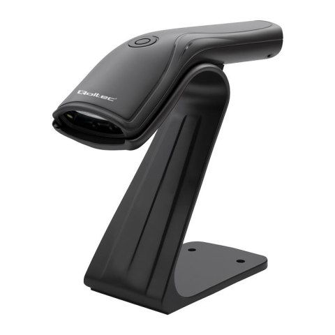 Qoltec Czytnik kodów kreskowych Qoltec + stojak na skaner | 1D | USB