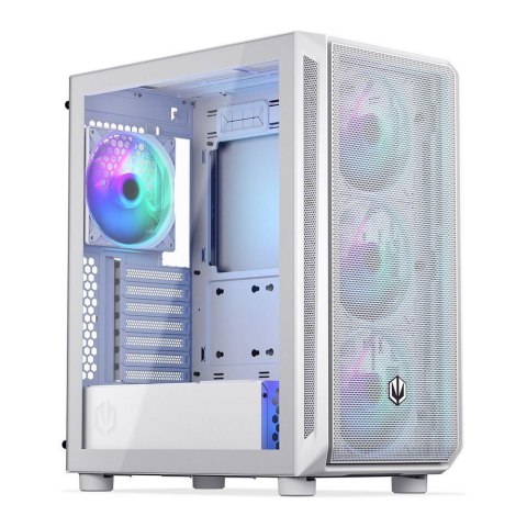 COOLING.PL Obudowa Endorfy Arx 500 White ARGB ATX z oknem bez zasilacza biała