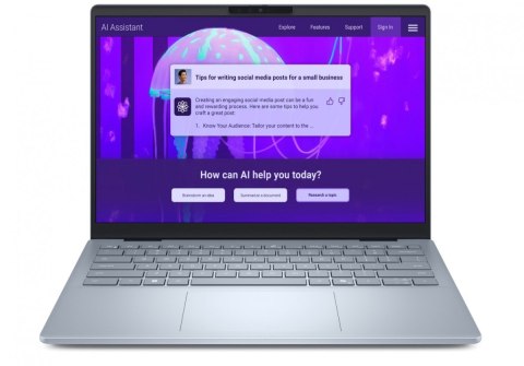 Dell Laptop Dell 14 Plus DB14250 Win 11 HOME|U7-256V|16GB|1TB SSD|Intel Arc|FgrPr |WLAN + BT|14.0 2.5K|Backlit Kb|4 Cell|65W|2Y Basic