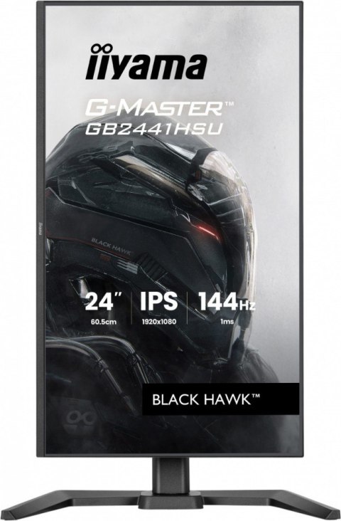 IIYAMA Monitor 23,8 cala GB2441HSU-B1 IPS,FHD,144Hz,1ms,2xUSB,350cd,HDMI,DP,HAS (150) PIVOT
