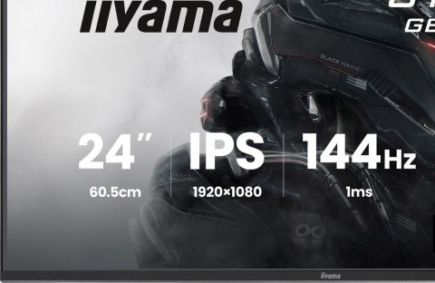 IIYAMA Monitor 23,8 cala GB2441HSU-B1 IPS,FHD,144Hz,1ms,2xUSB,350cd,HDMI,DP,HAS (150) PIVOT