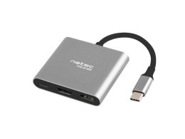 Natec Hub USB Natec Fowler Multi Port mini USB-C PD, USB 3.0, HDMI 4K