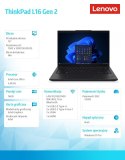 Lenovo Laptop ThinkPad L16 G2 21SA003CPB W11Pro Ultra 5 225U/16GB/512GB/INT/16.0 WUXGA/Black/vPro/3YR Premier NBD + CO2 Offset